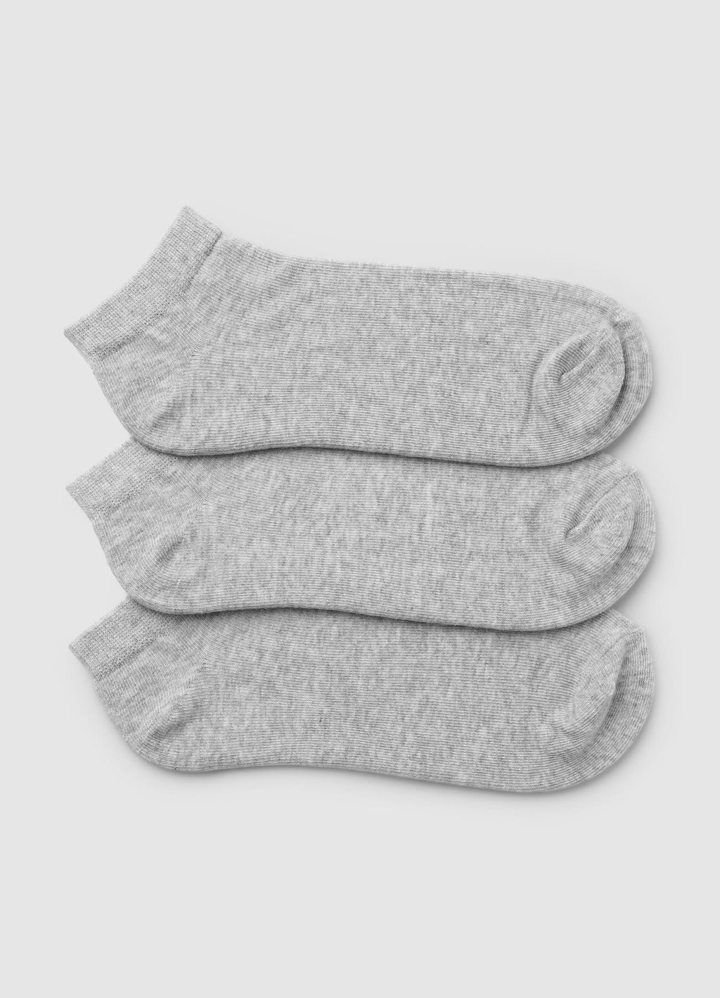 Pack de 3 calcetines cortos lisos
