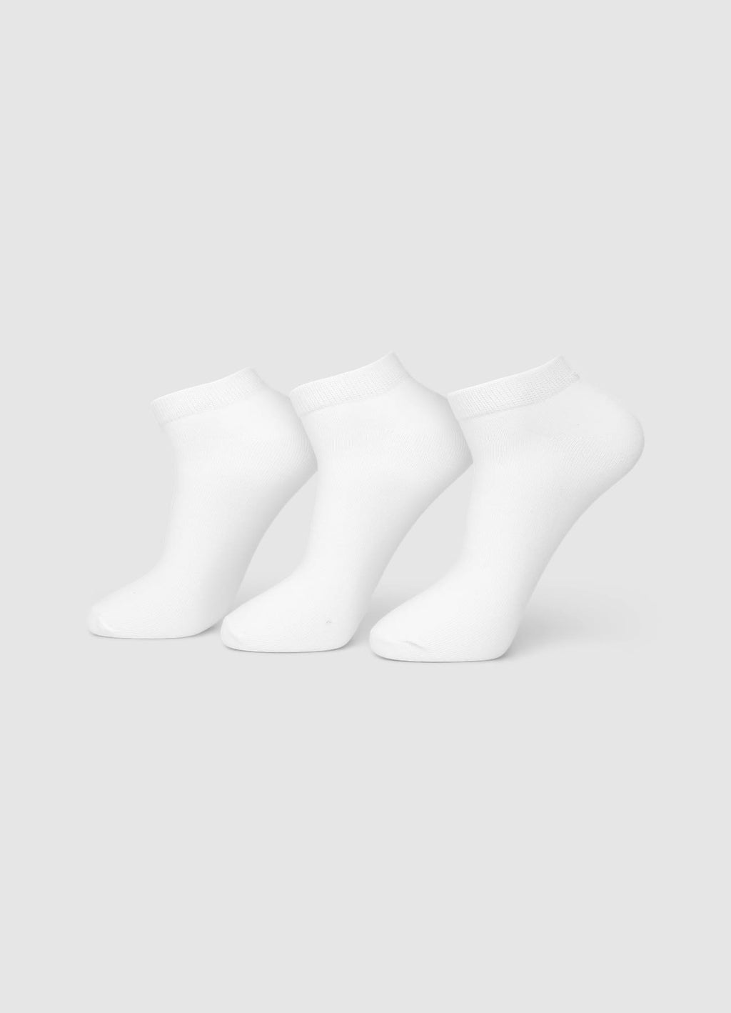 Pack de 3 calcetines cortos lisos