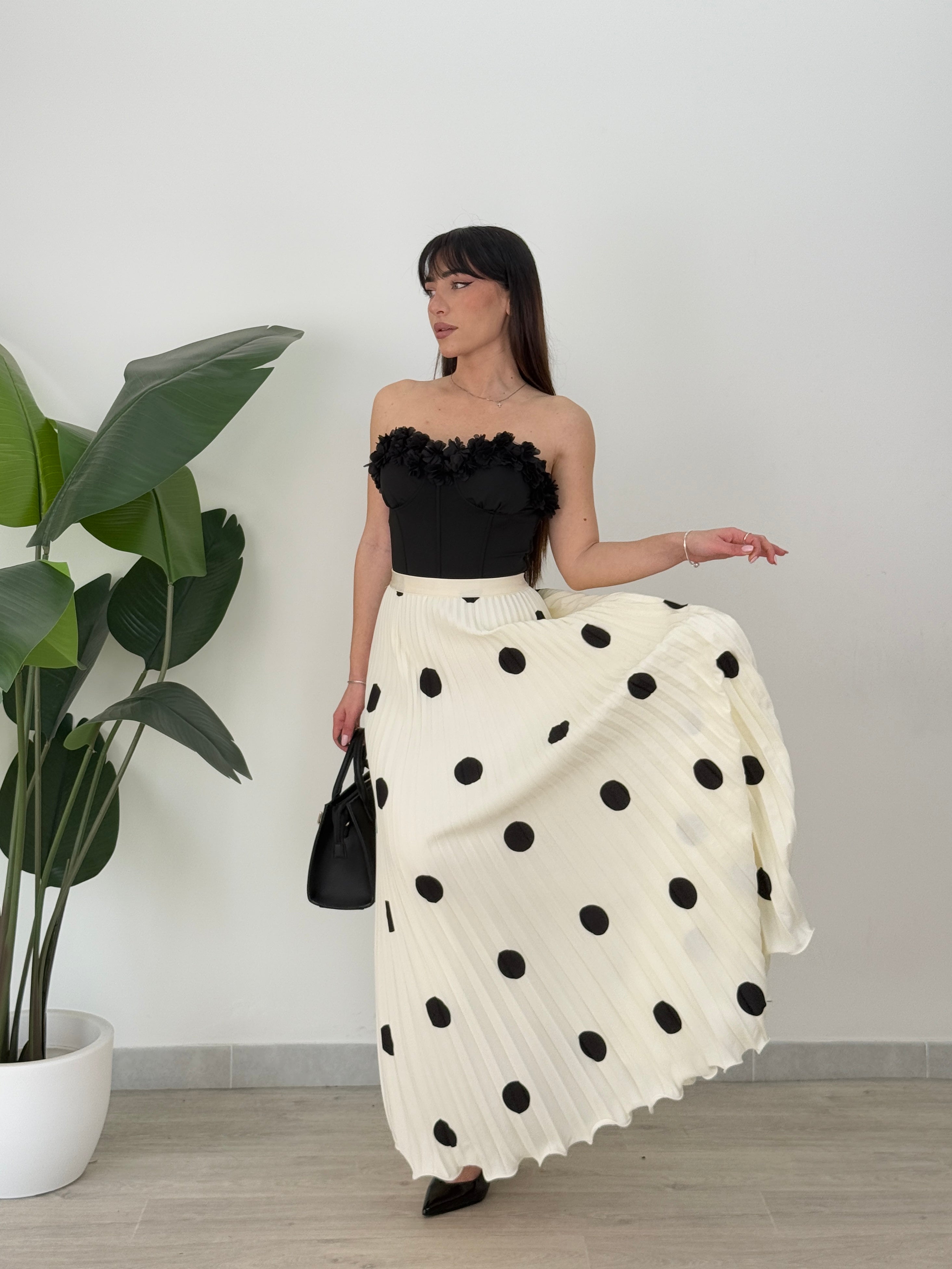 Falda de lunares