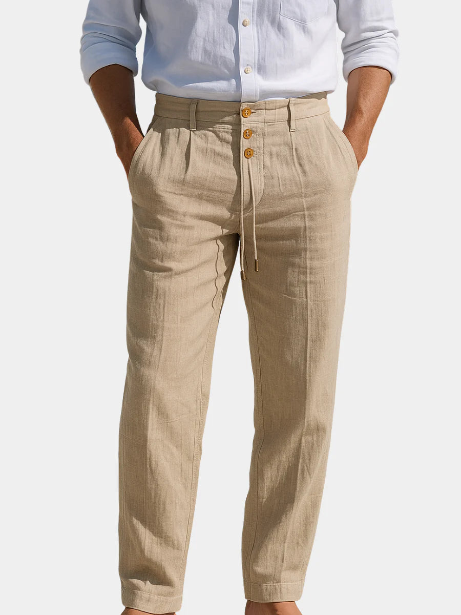 Pantalones ligeros de lino para verano