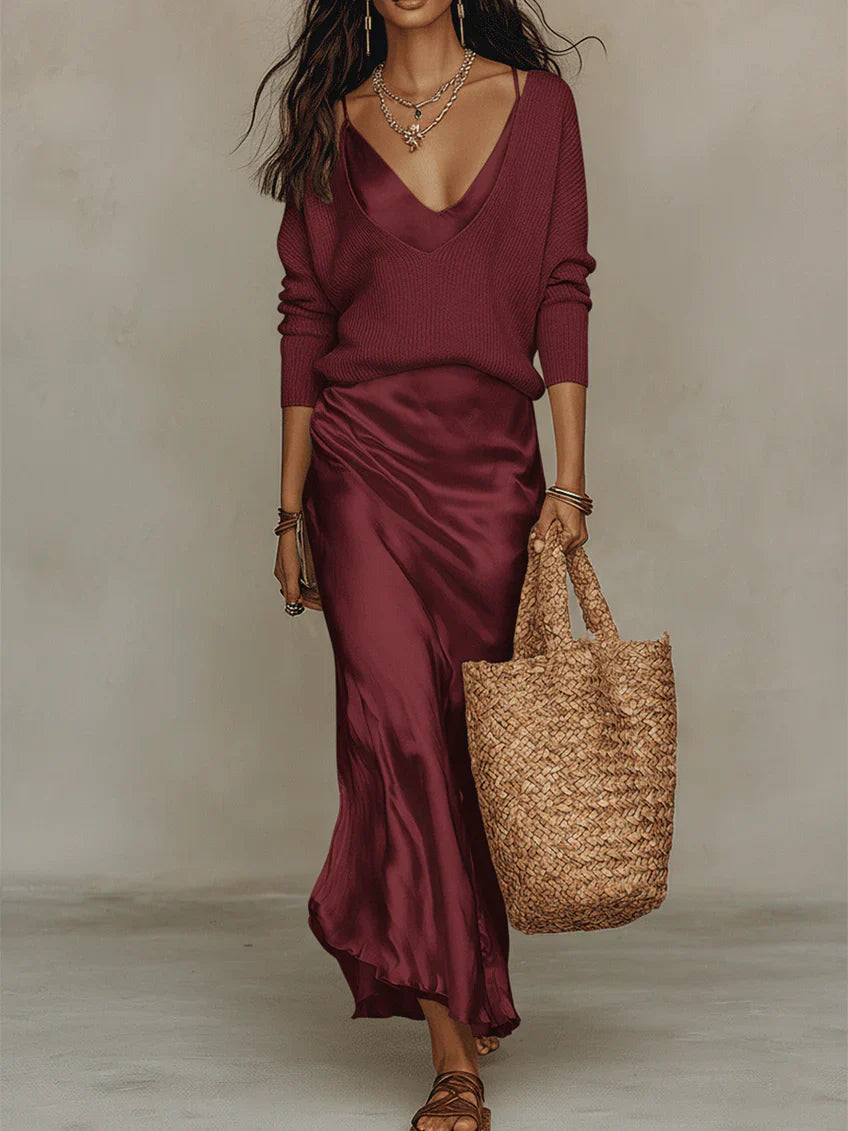 VESTIDO MIDI ELEGANTE