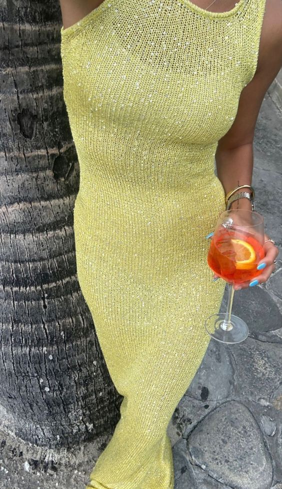 Vestido maxi sin mangas