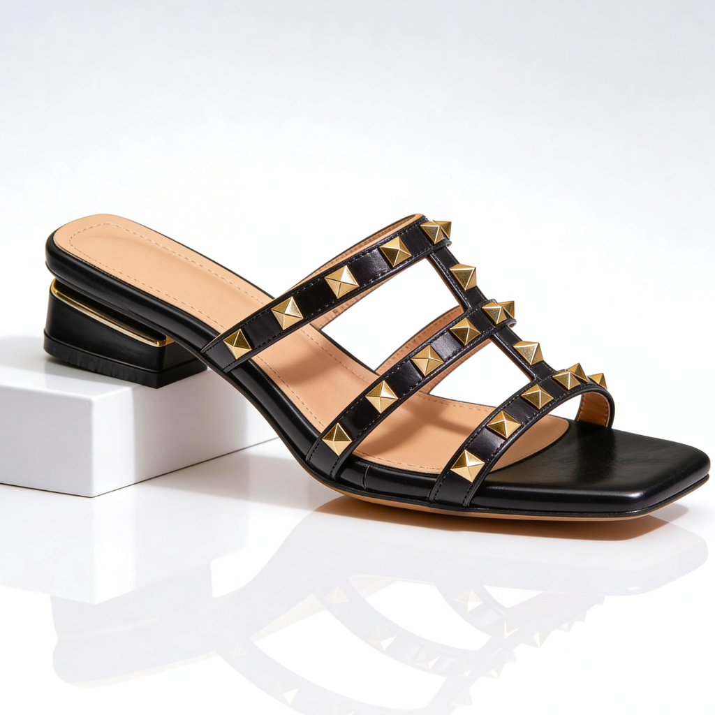 Sandalia con bordados