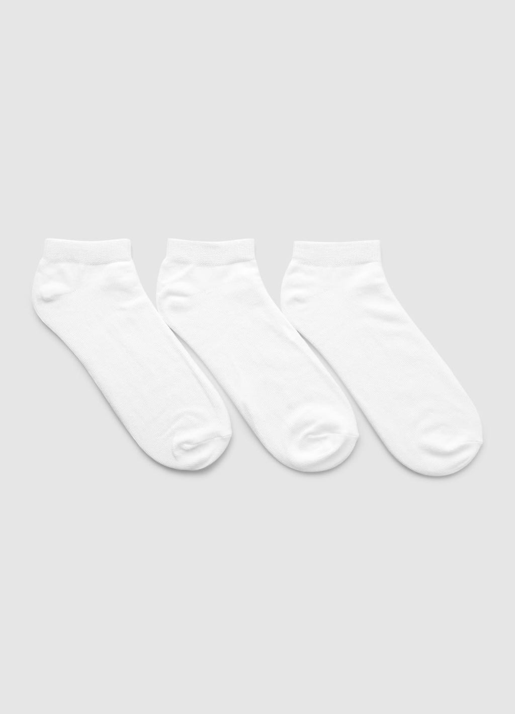 Pack de 3 calcetines cortos lisos