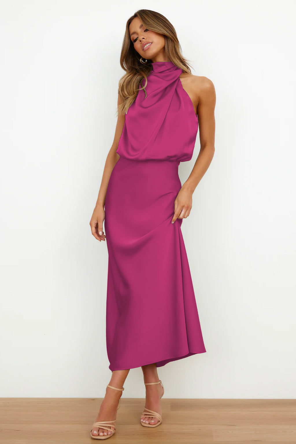 Vestido con escote americano