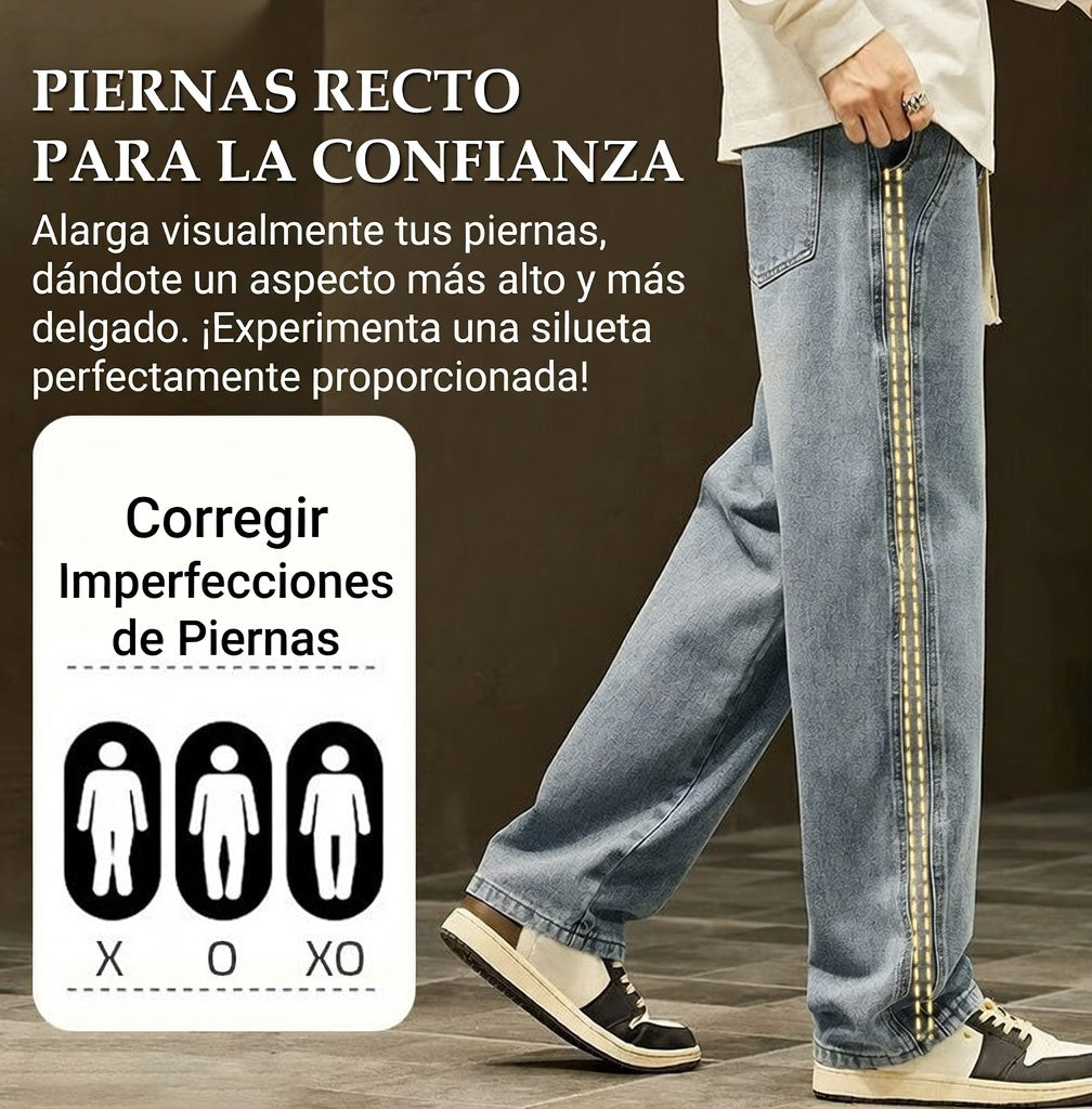 Vaqueros anchos y rectos para hombre