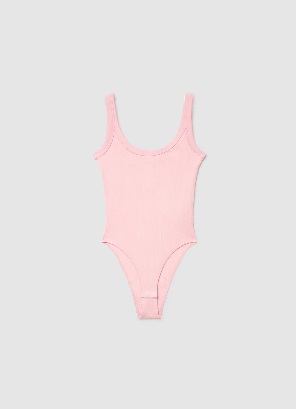 Body de canalé con cuello ancho