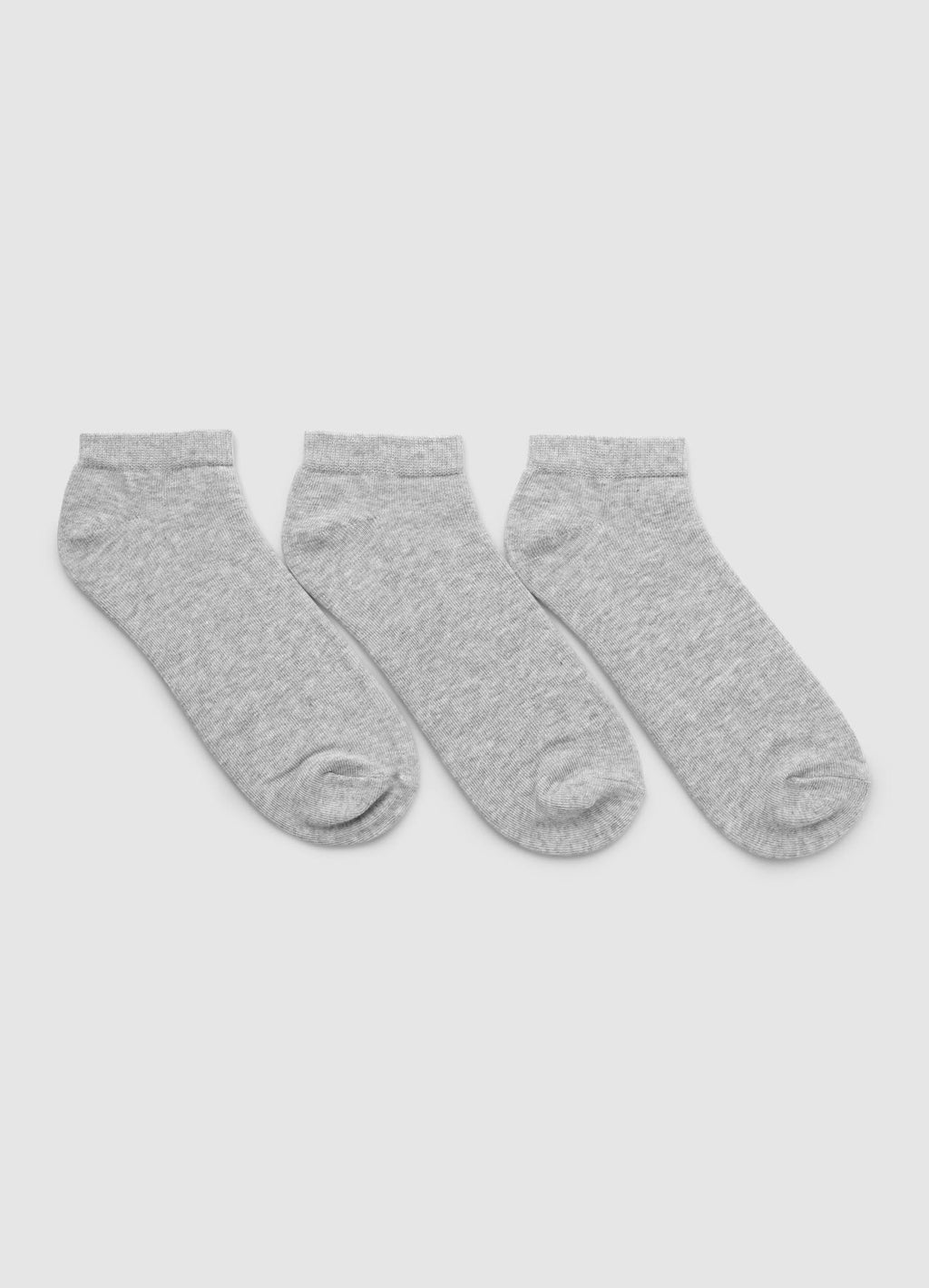 Pack de 3 calcetines cortos lisos