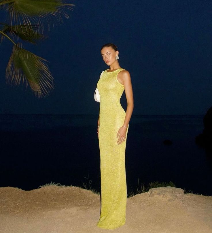 Vestido maxi sin mangas