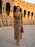 Vestido Maxi Floral con Caída Fluida