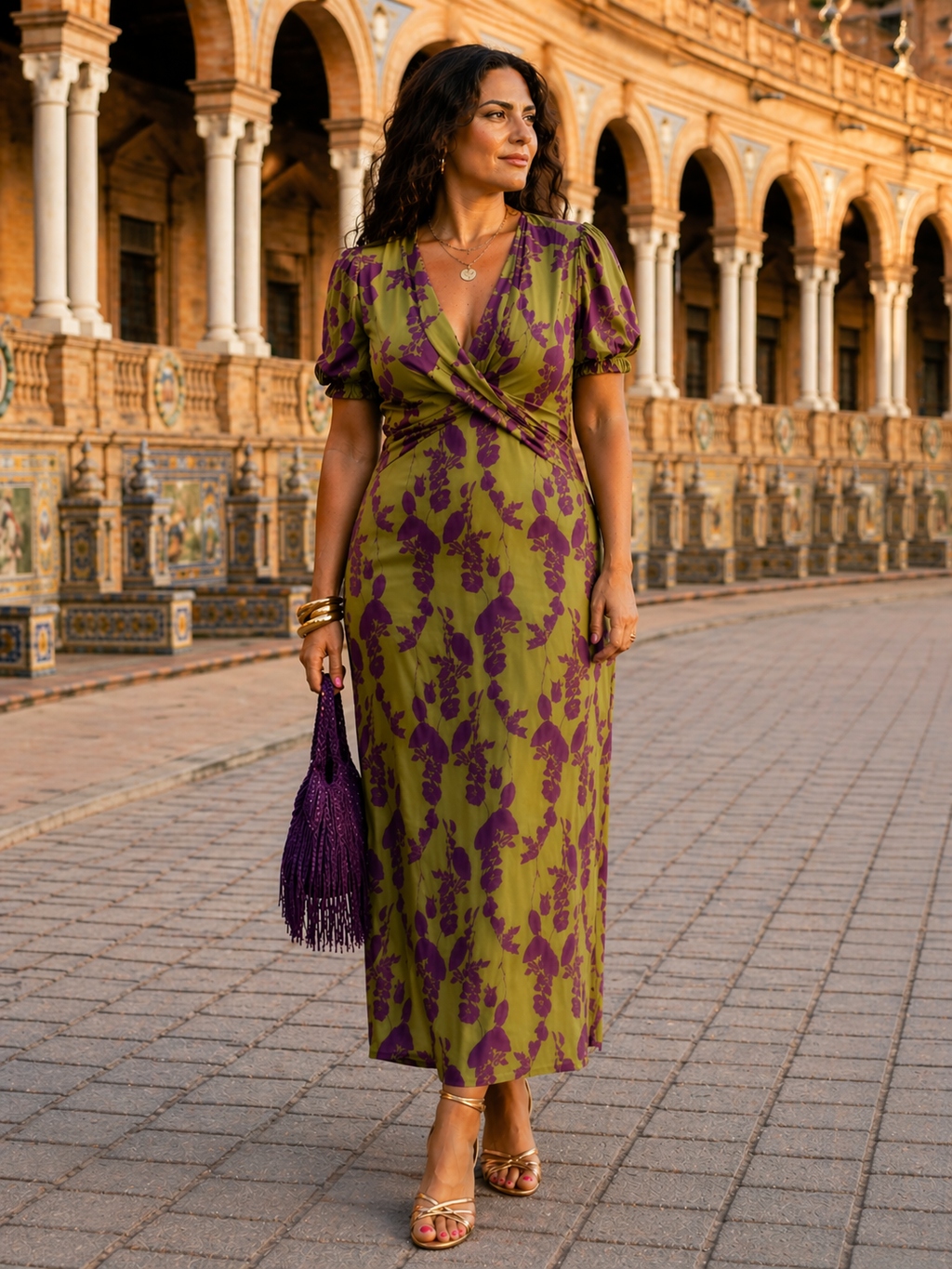 Vestido Maxi Floral con Caída Fluida