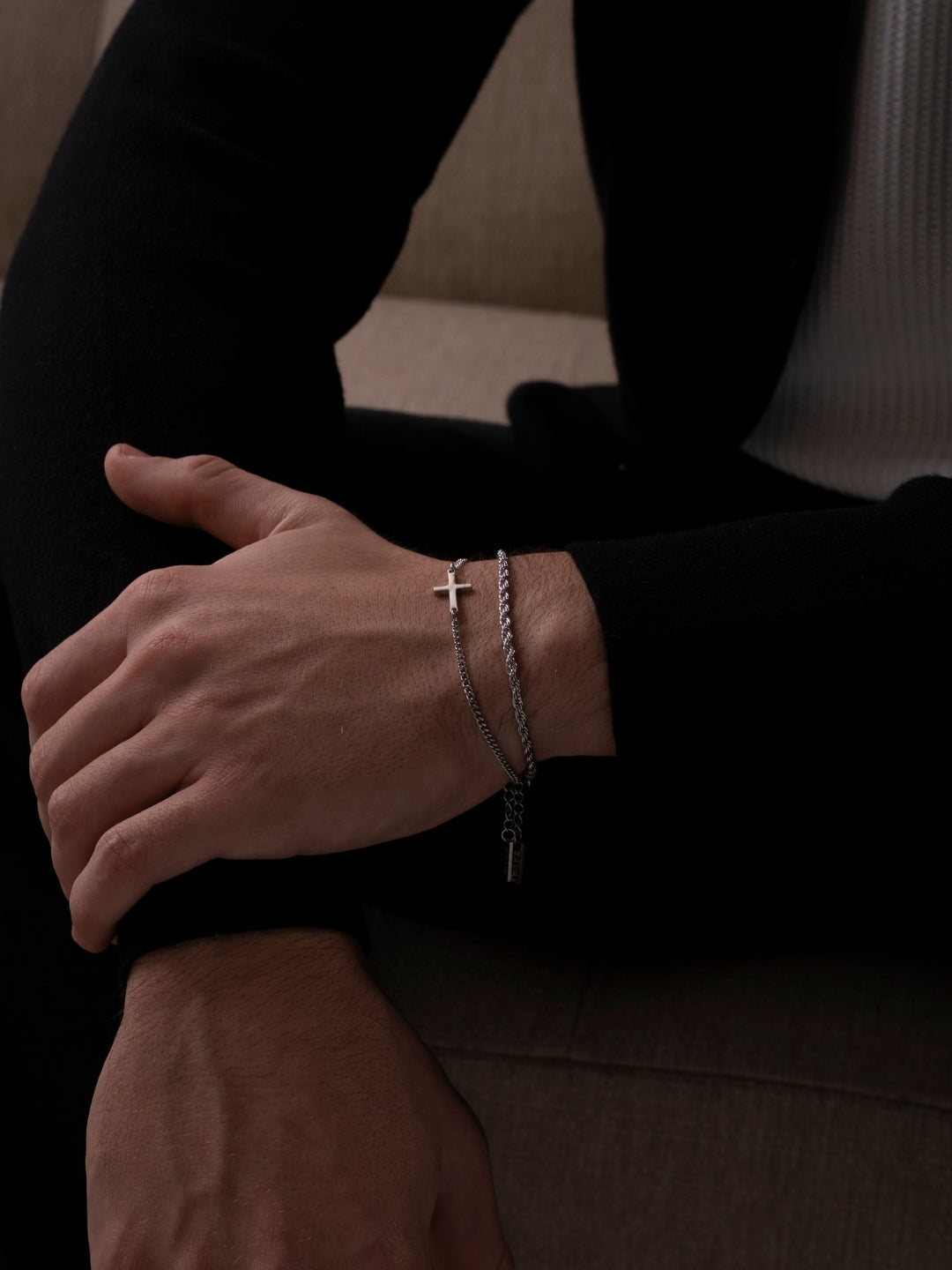 PULSERA CRUZADA | Plata