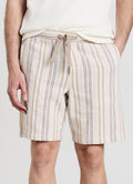 Pantalón corto a rayas