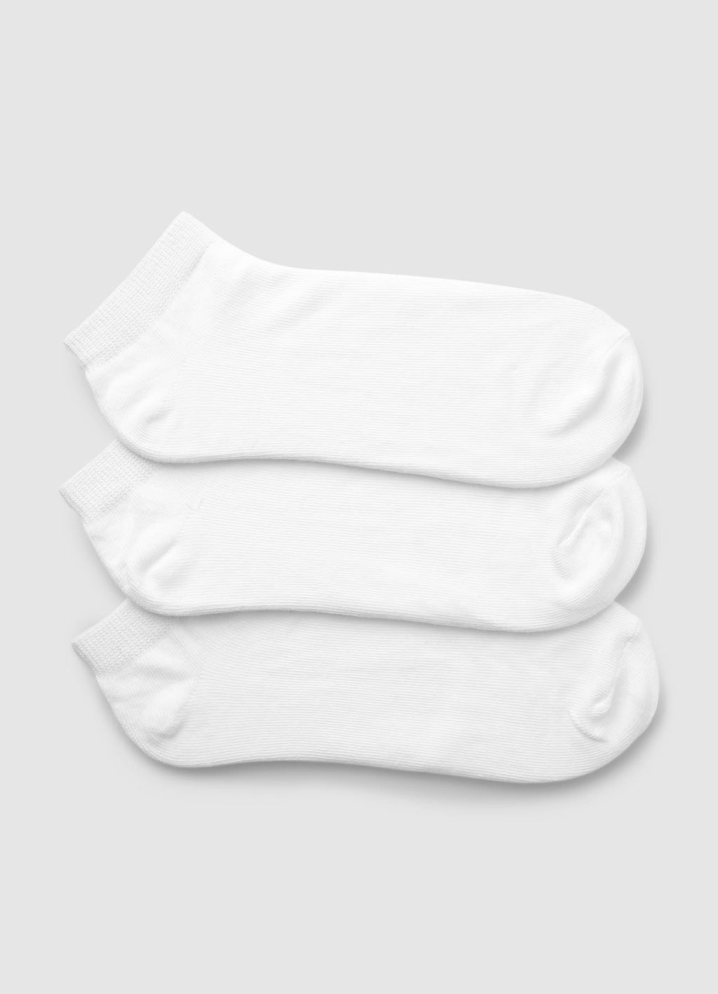 Pack de 3 calcetines cortos lisos