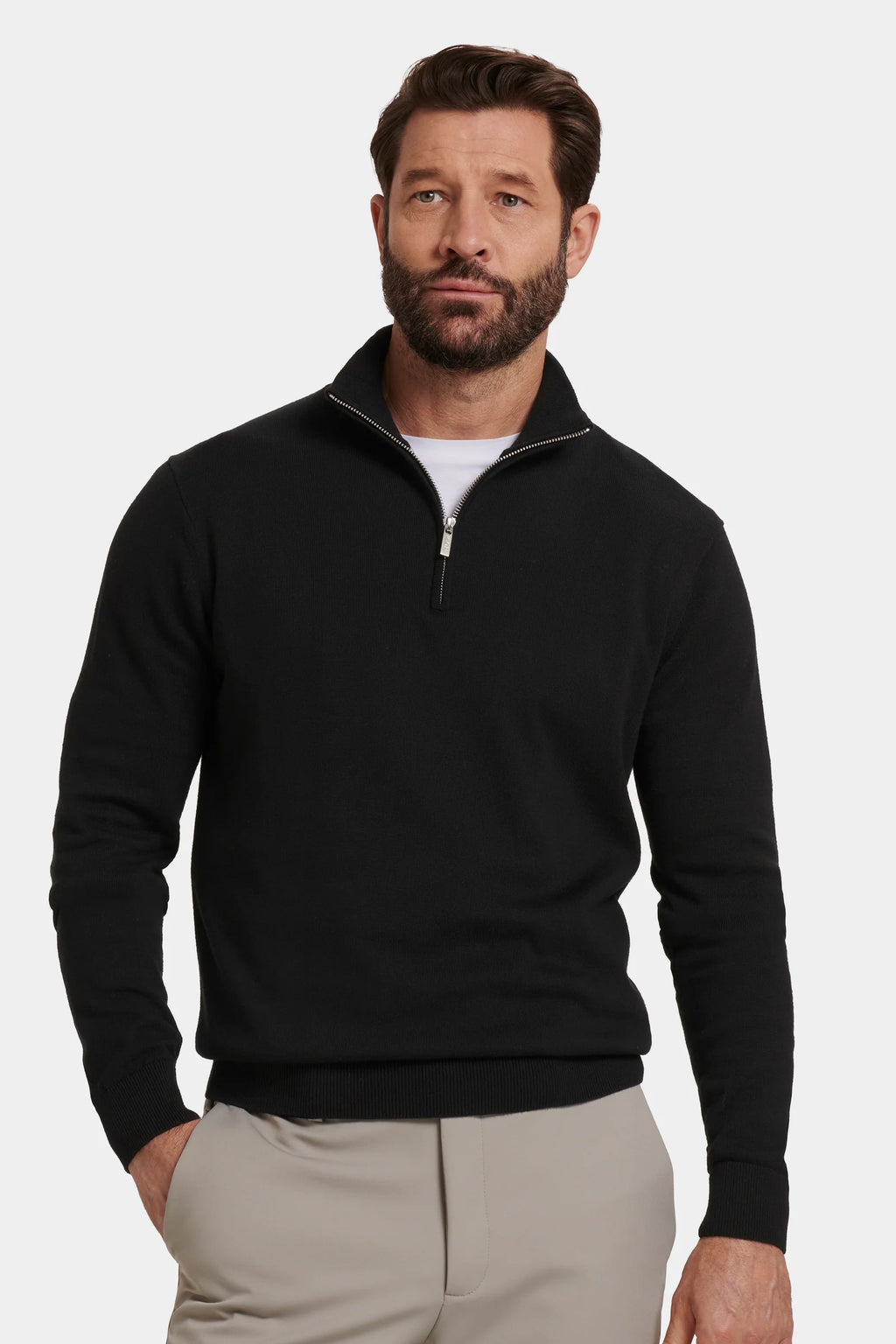 Jersey Cuello Alto con Cremallera