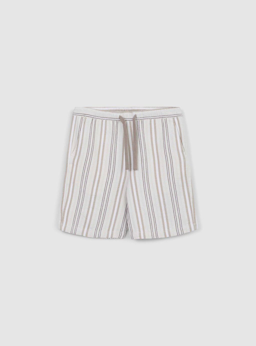 Pantalón corto a rayas