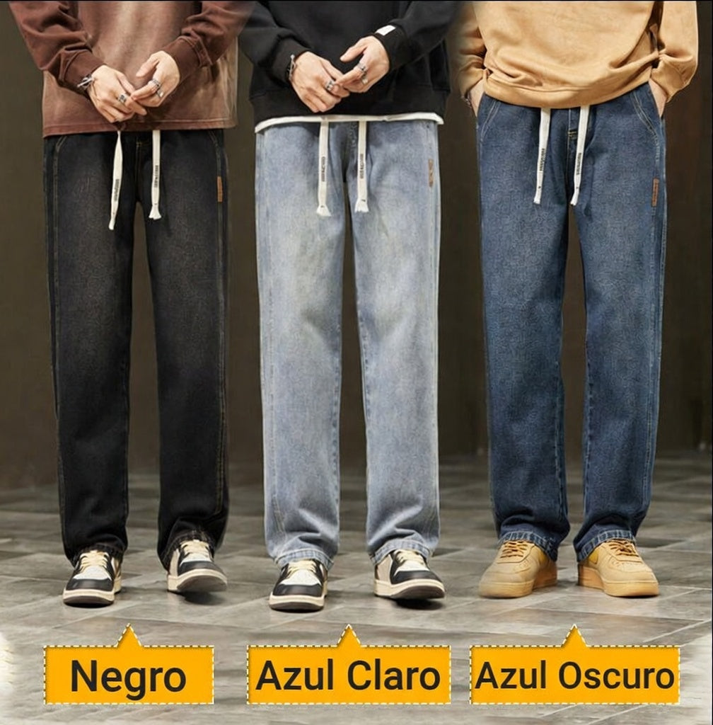 Vaqueros anchos y rectos para hombre