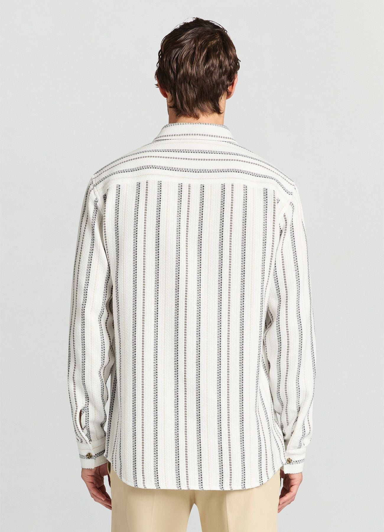 Camisa de rayas jacquard