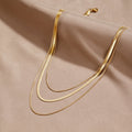 Collar de Cadena Multicapa Dorado