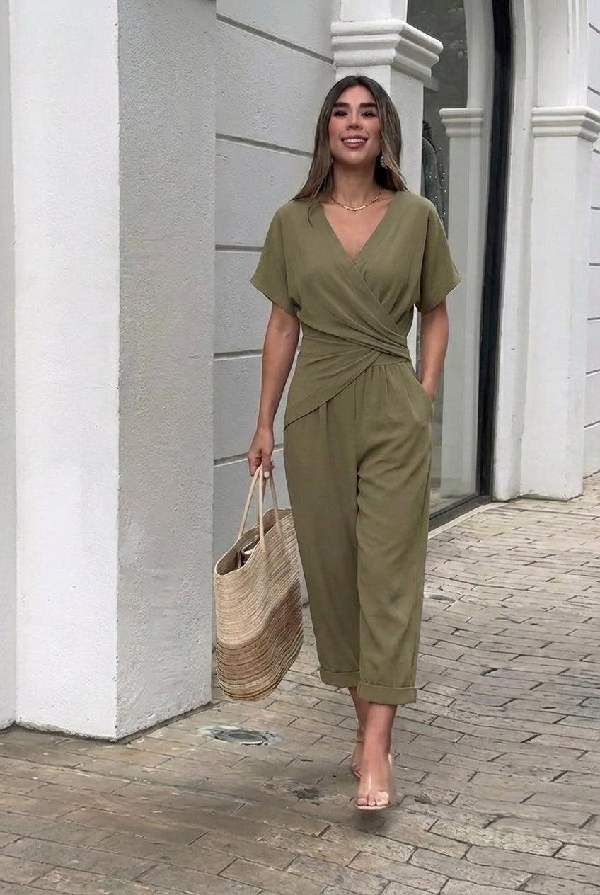 Elegante traje de dos piezas