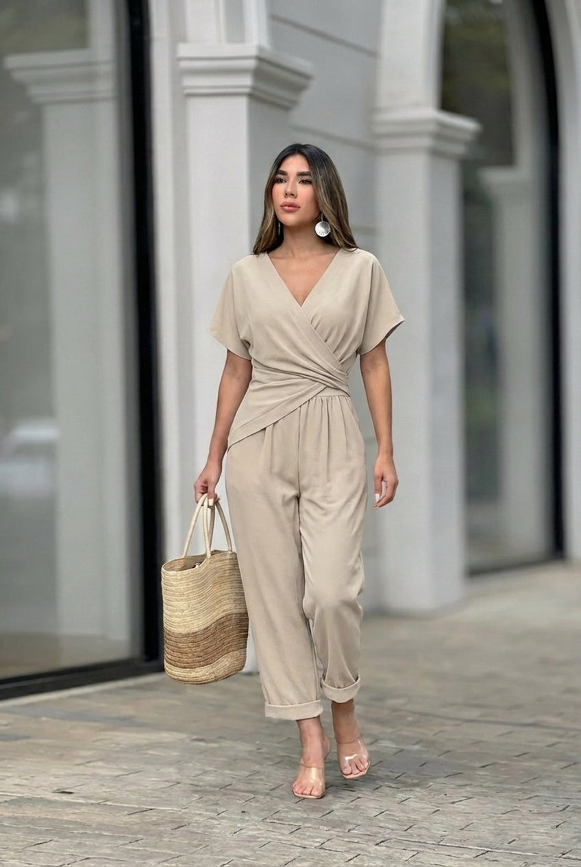 Elegante traje de dos piezas