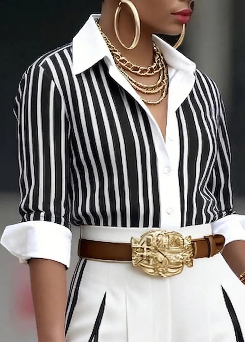 CONJUNTO CAMISA Y PANTALON A RAYAS