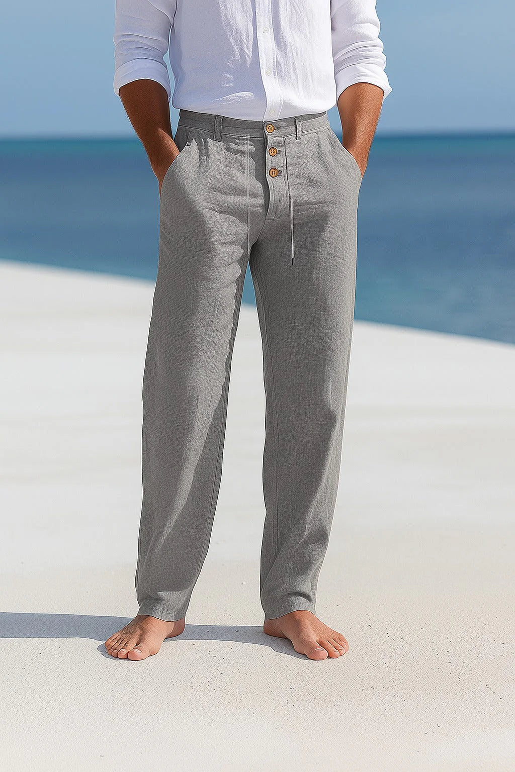 Pantalones ligeros de lino para verano