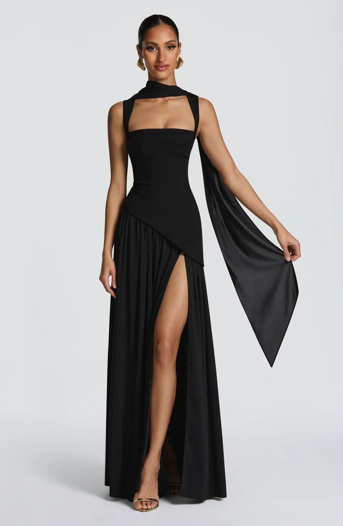 Vestido Largo Lacado abierto