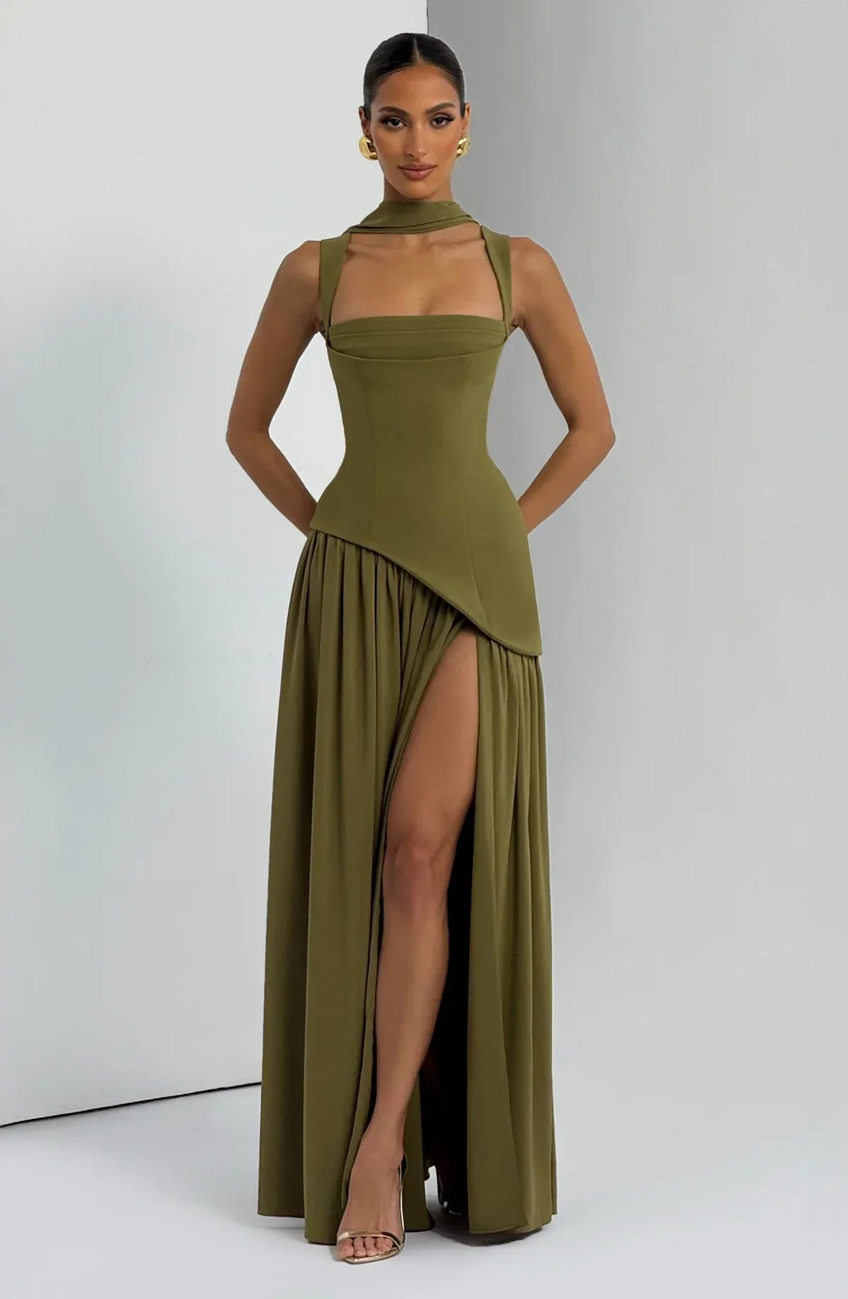 Vestido Largo Lacado abierto