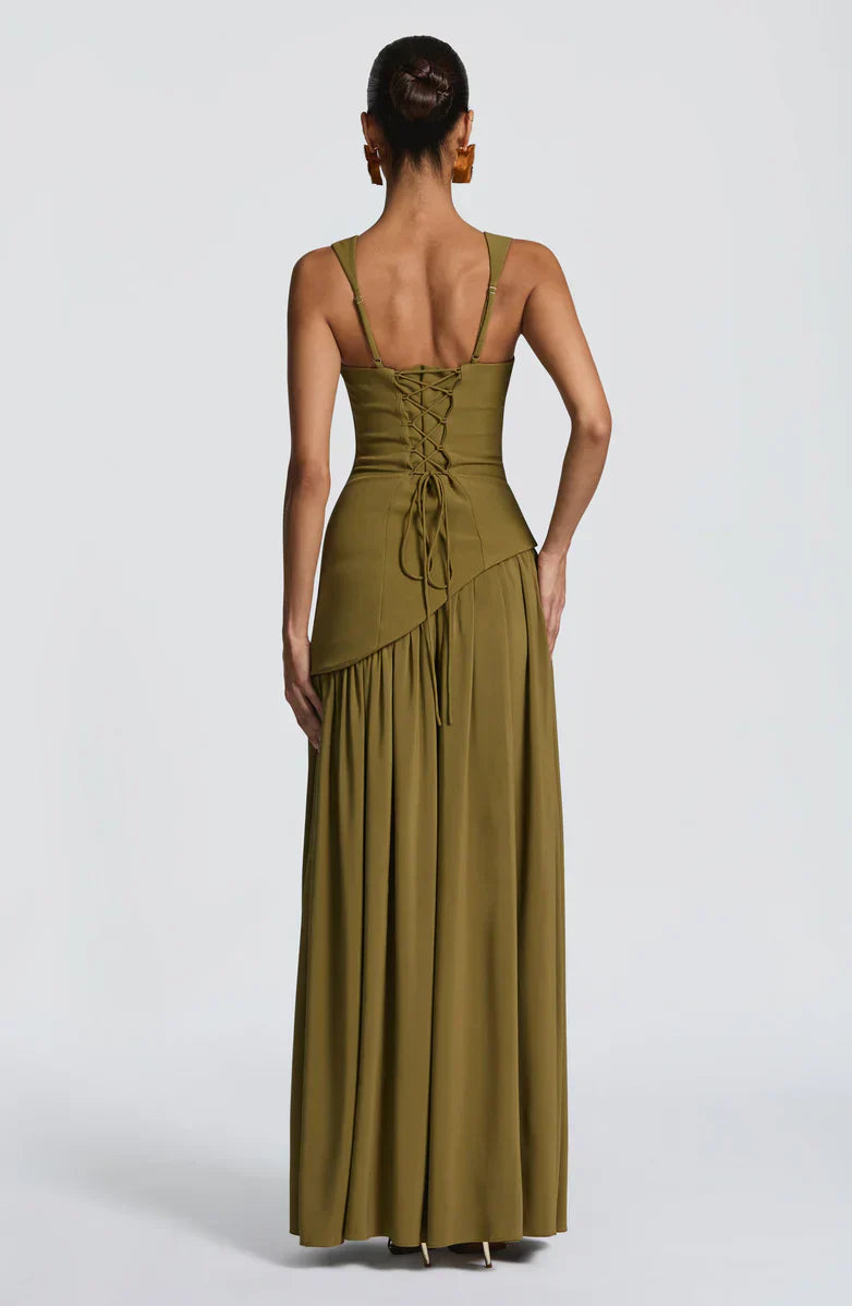 Vestido Largo Lacado abierto