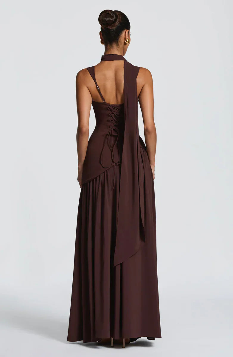 Vestido Largo Lacado abierto
