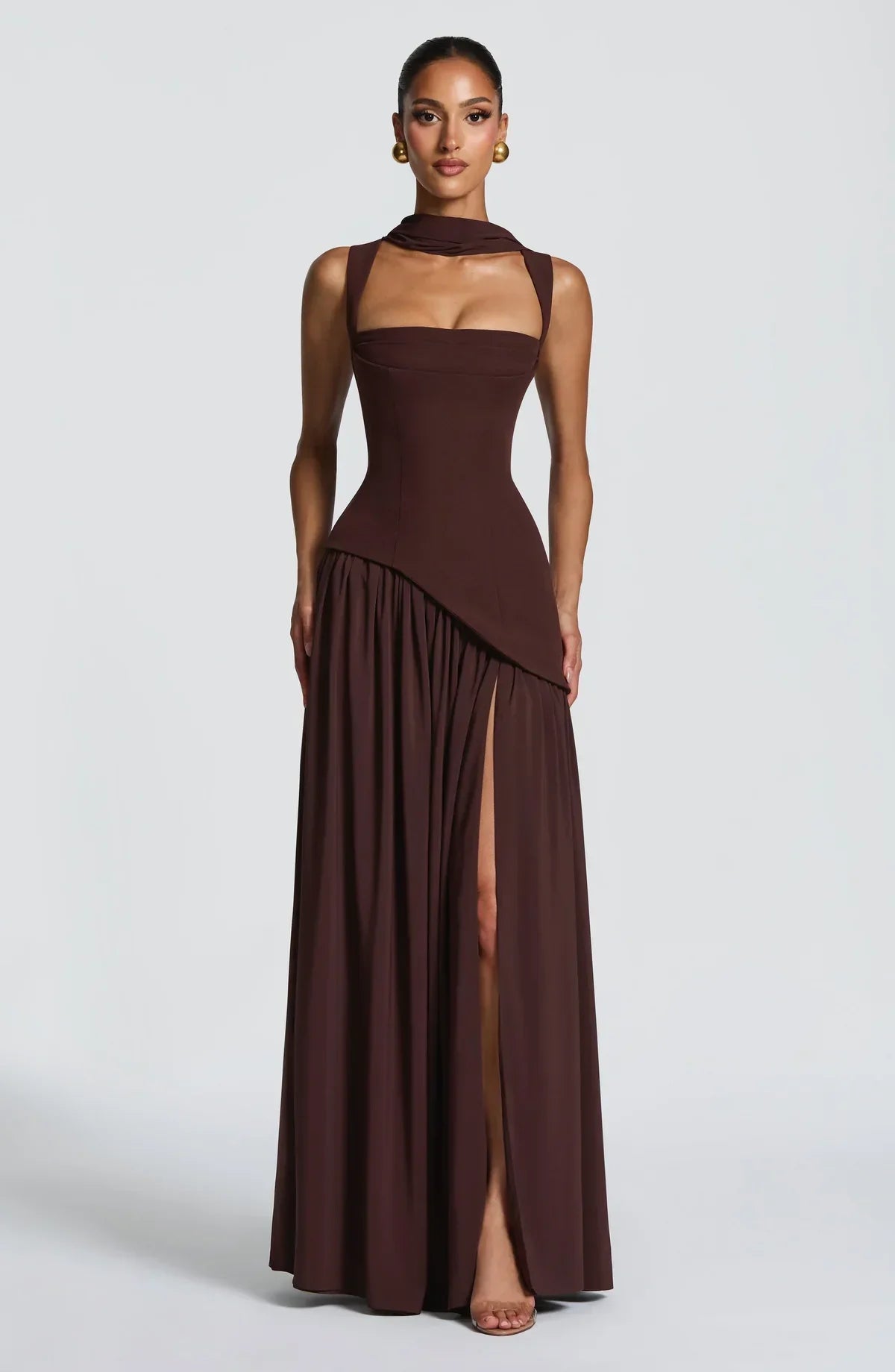 Vestido Largo Lacado abierto